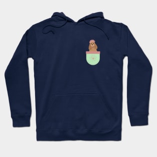 American Cocker Spaniel in Spring Flower Pocket Hoodie